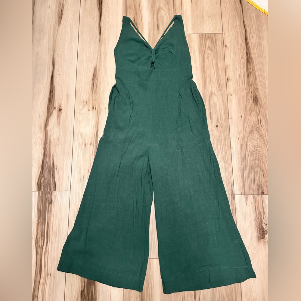 Green Wide-Leg jumpsuit